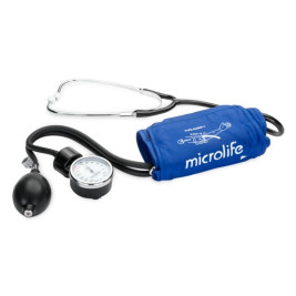 Тонометр механический Microlife BP AG1-30, встроенный стетоскоп, манжета с кольцом 22-32см